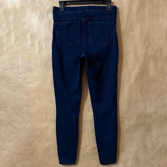 Spanx | Jean-ish Ankle Leggings Denim Jeggings High Rise Pull-On Shaping Size M - Picture 6 of 9